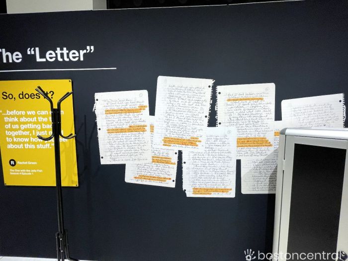 The FRIENDS Experience Boston The Letter