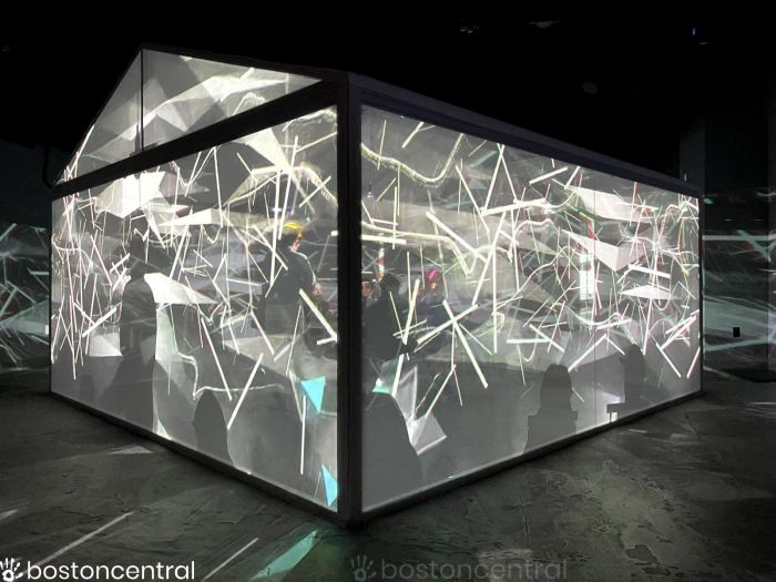 WNDR Museum Boston Digital Rainstorm